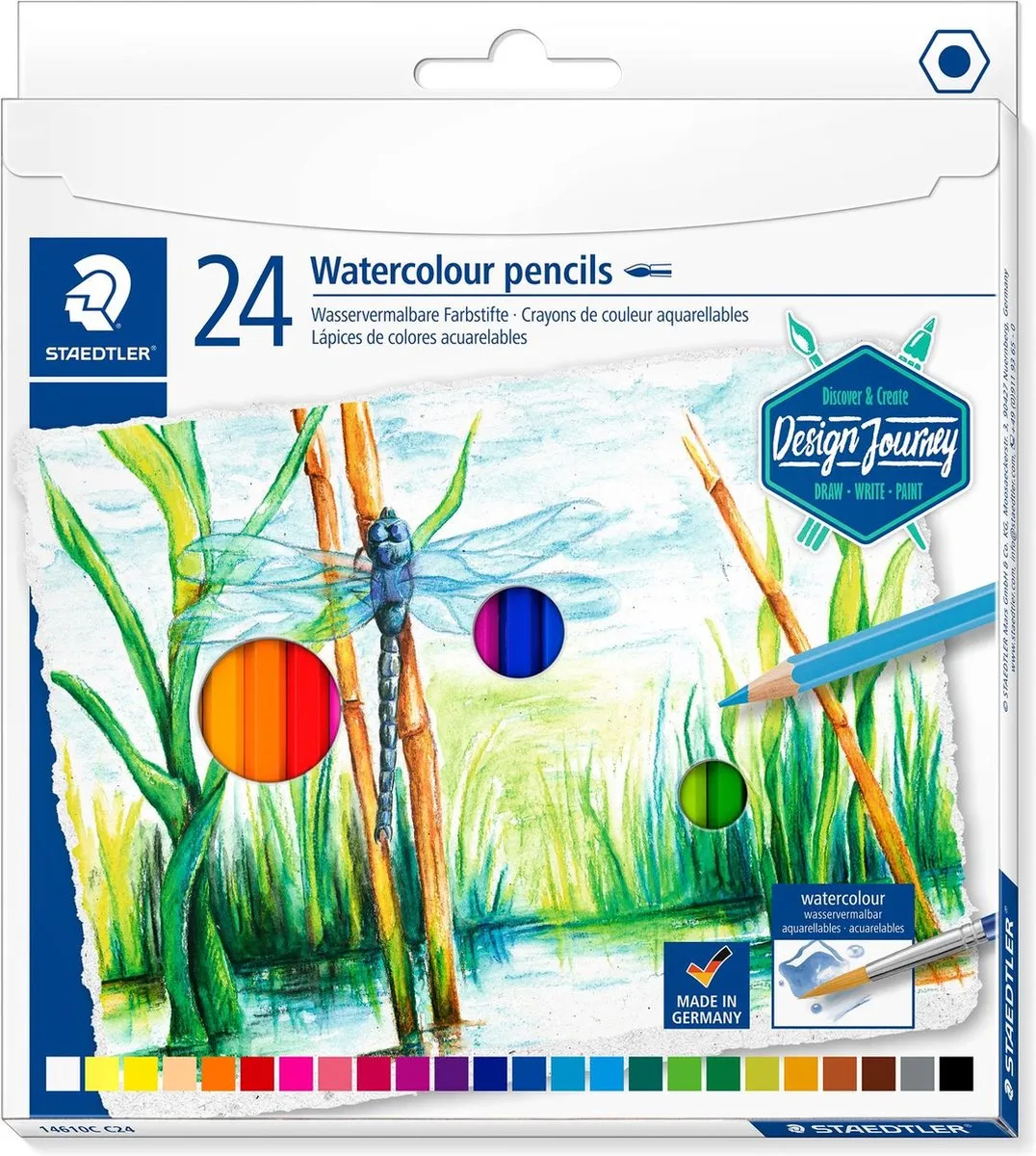 STAEDTLER Design Journey Aquarel Kleurpotloden 24 Stuks