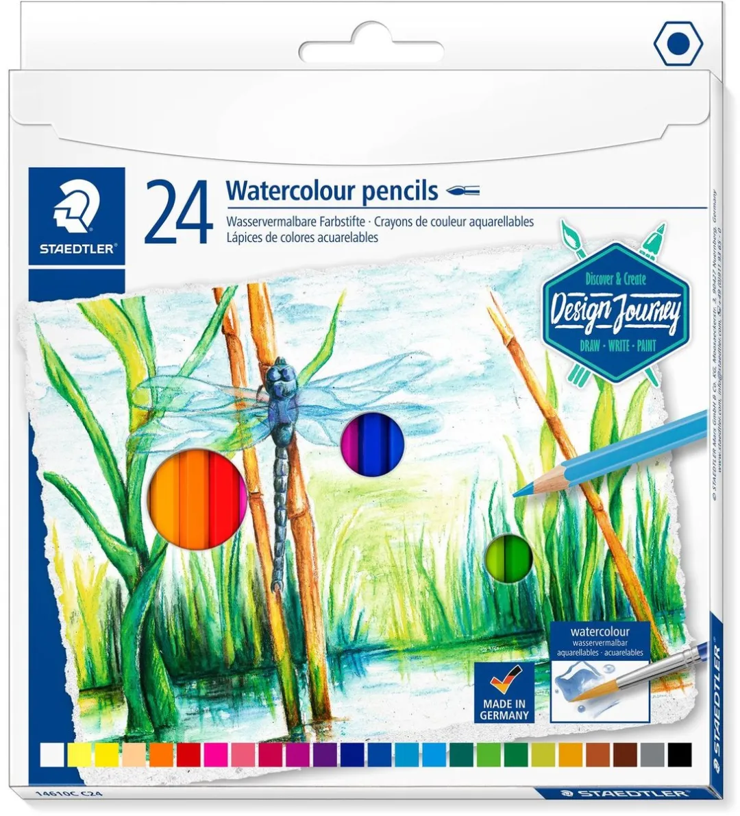 STAEDTLER Design Journey Aquarel Kleurpotloden 24 Stuks