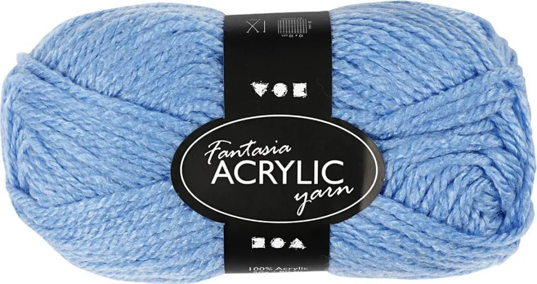 Creativ Company Blauw Acryl Garen 80m