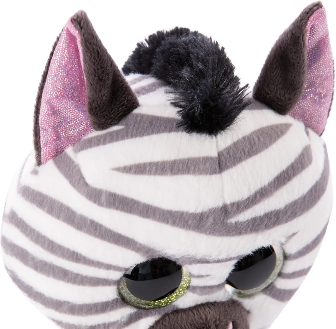 Nici Knuffelzebra Mankalita 25cm - Wit/Bruin