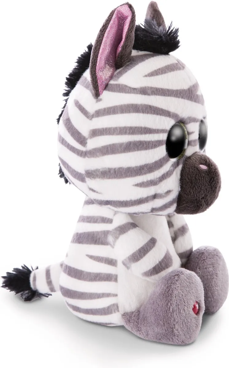 Nici Knuffelzebra Mankalita 25cm - Wit/Bruin