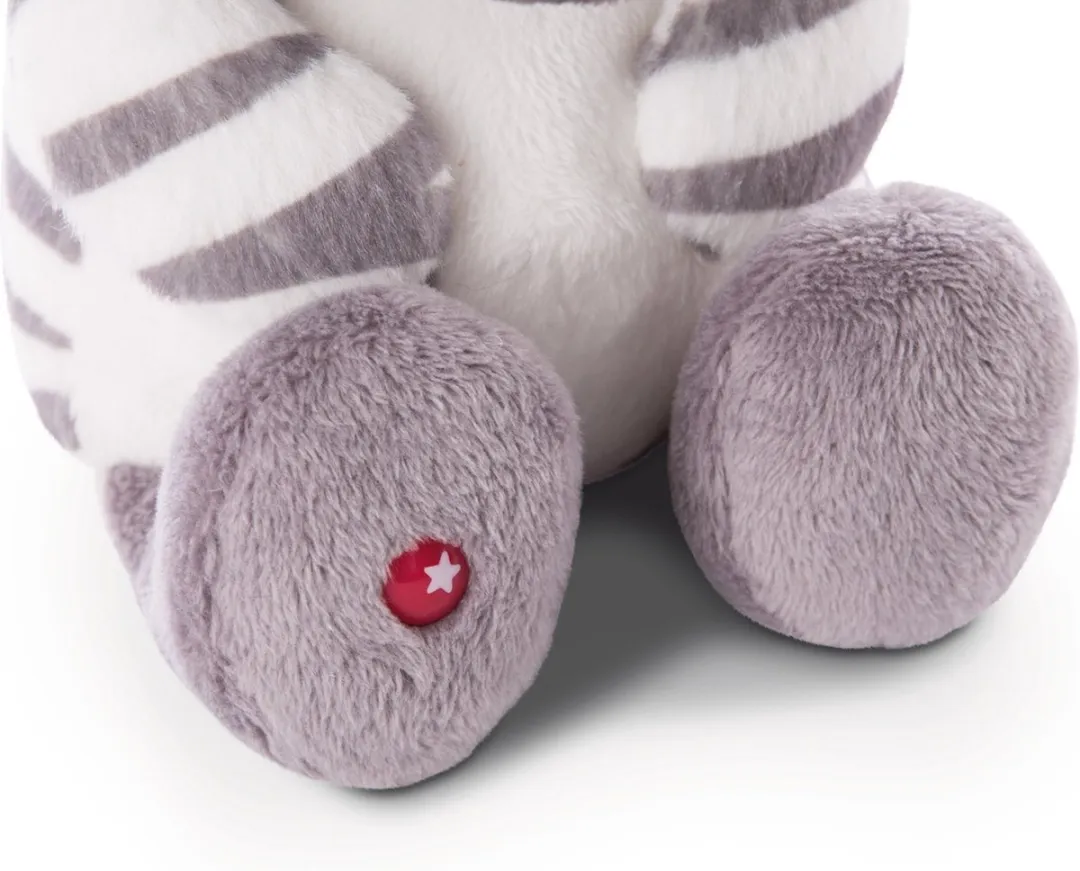 Nici Knuffelzebra Mankalita 25cm - Wit/Bruin