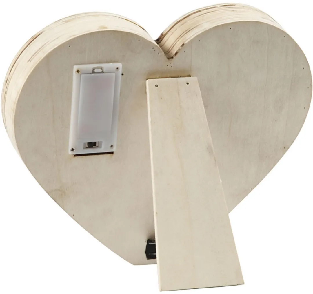 Creativ Company Lichtbox Hart Hout LED - Multicolor