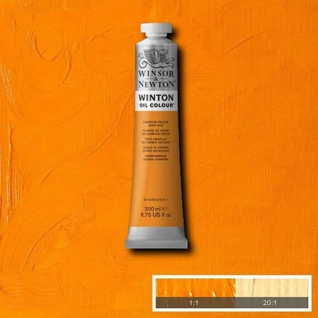Winsor & Newton Winton Olieverf Cadmium Yellow Deep Hue 200ml