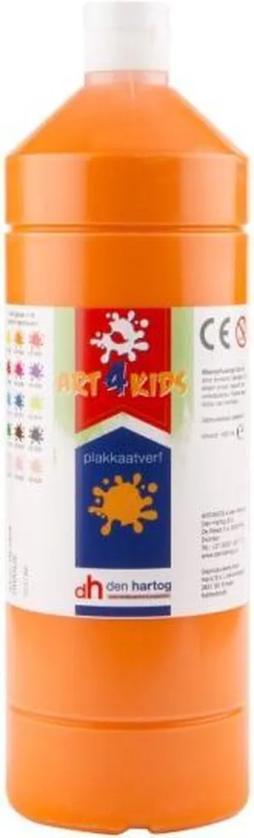 Creall Art4Kids Plakkaatverf Oranje 1000ml