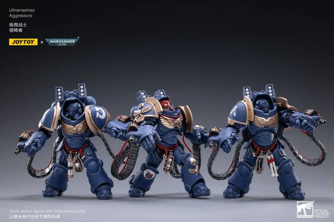 Joy Toy Warhammer 40k Ultramarines Aggressors 3-Pack 12cm
