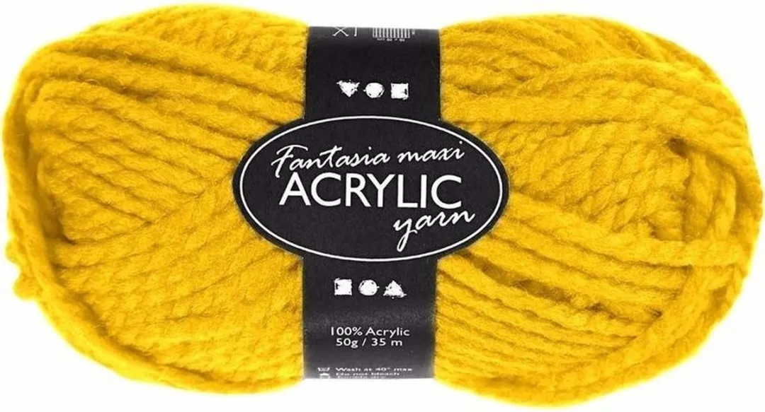 Creativ Company Geel Maxi Acryl Garen 35m