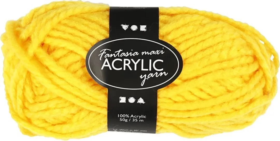 Creativ Company Geel Maxi Acryl Garen 35m