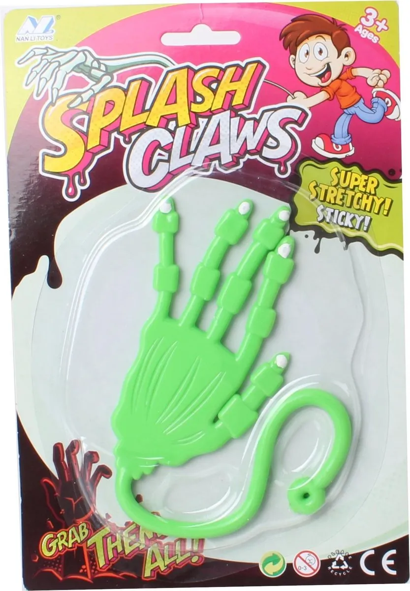Jonotoys Plakhand Splash Claws 11cm - Groen