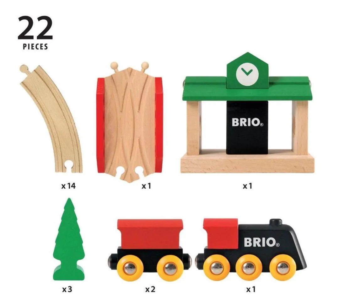 BRIO Klassieke Treinset 33028 - Rood