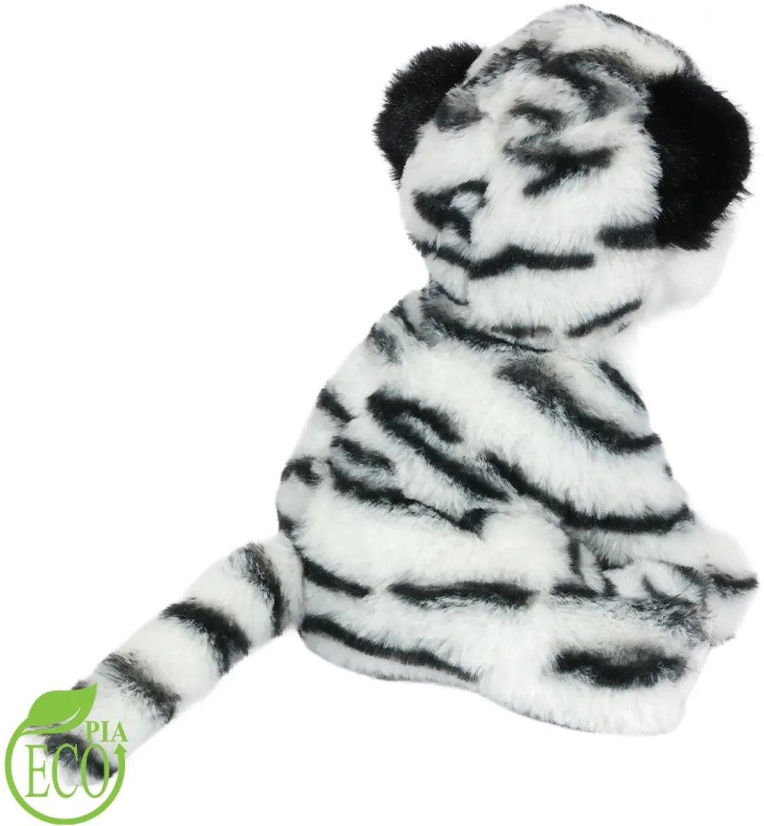PIA Soft Toys Eco Knuffel Tijger - Zittend 20cm - Wit - afbeelding 6 van 6