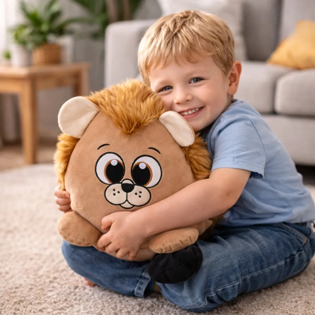 Eddy Toys Pluche Leeuw Knuffel 35cm - Bruin