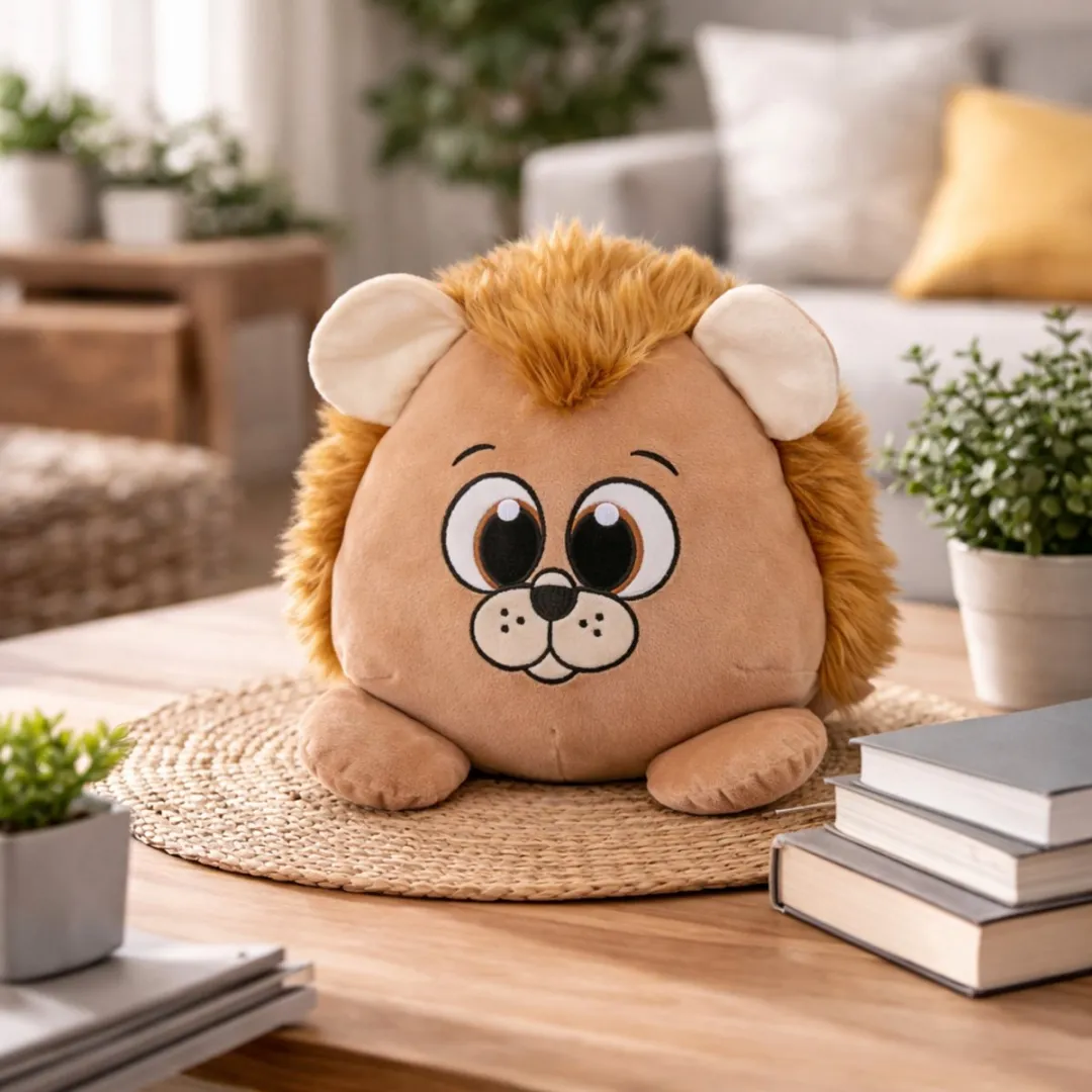 Eddy Toys Pluche Leeuw Knuffel 35cm - Bruin