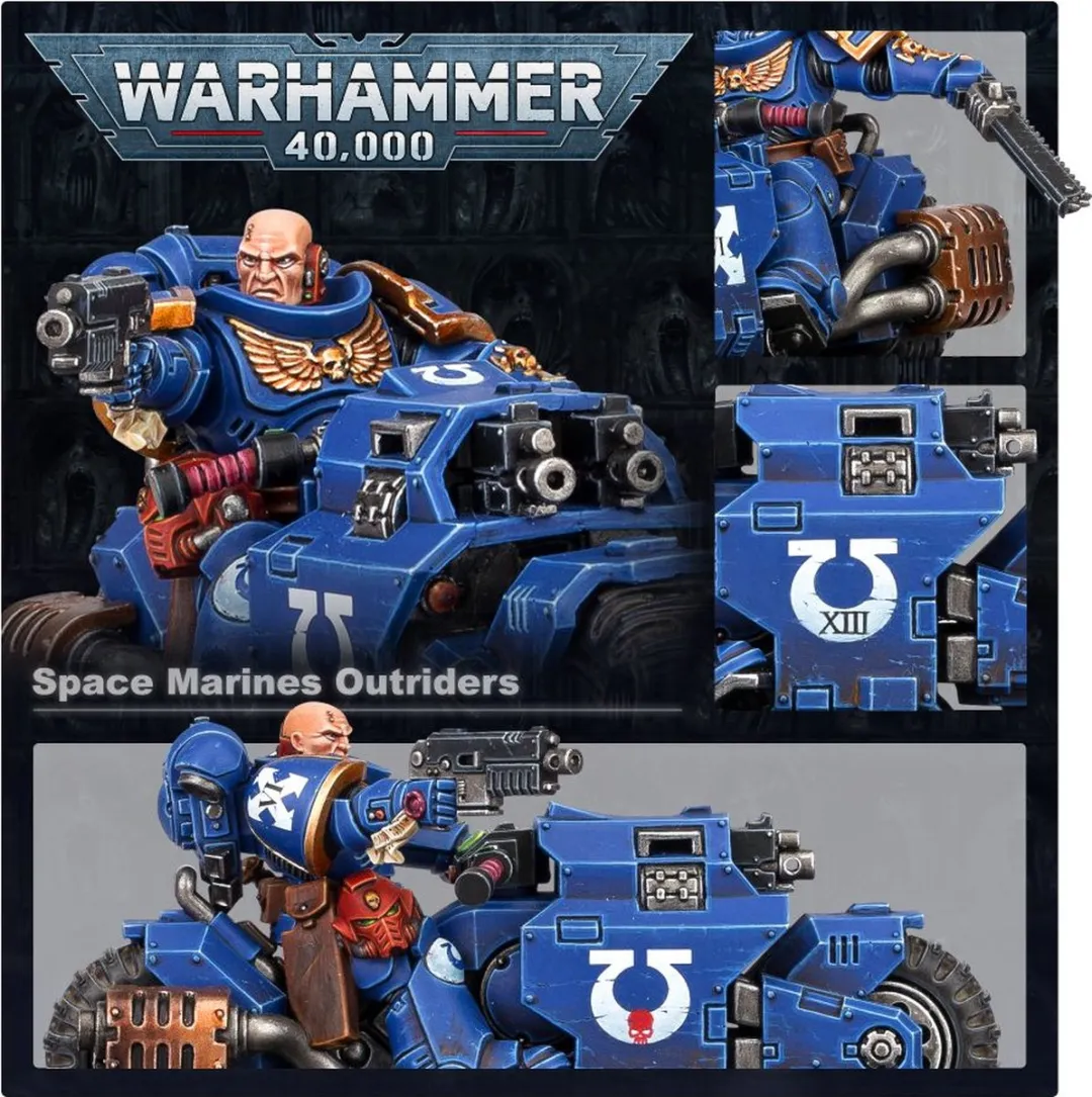 Games Workshop Space Marines Outriders - 40 Onderdelen