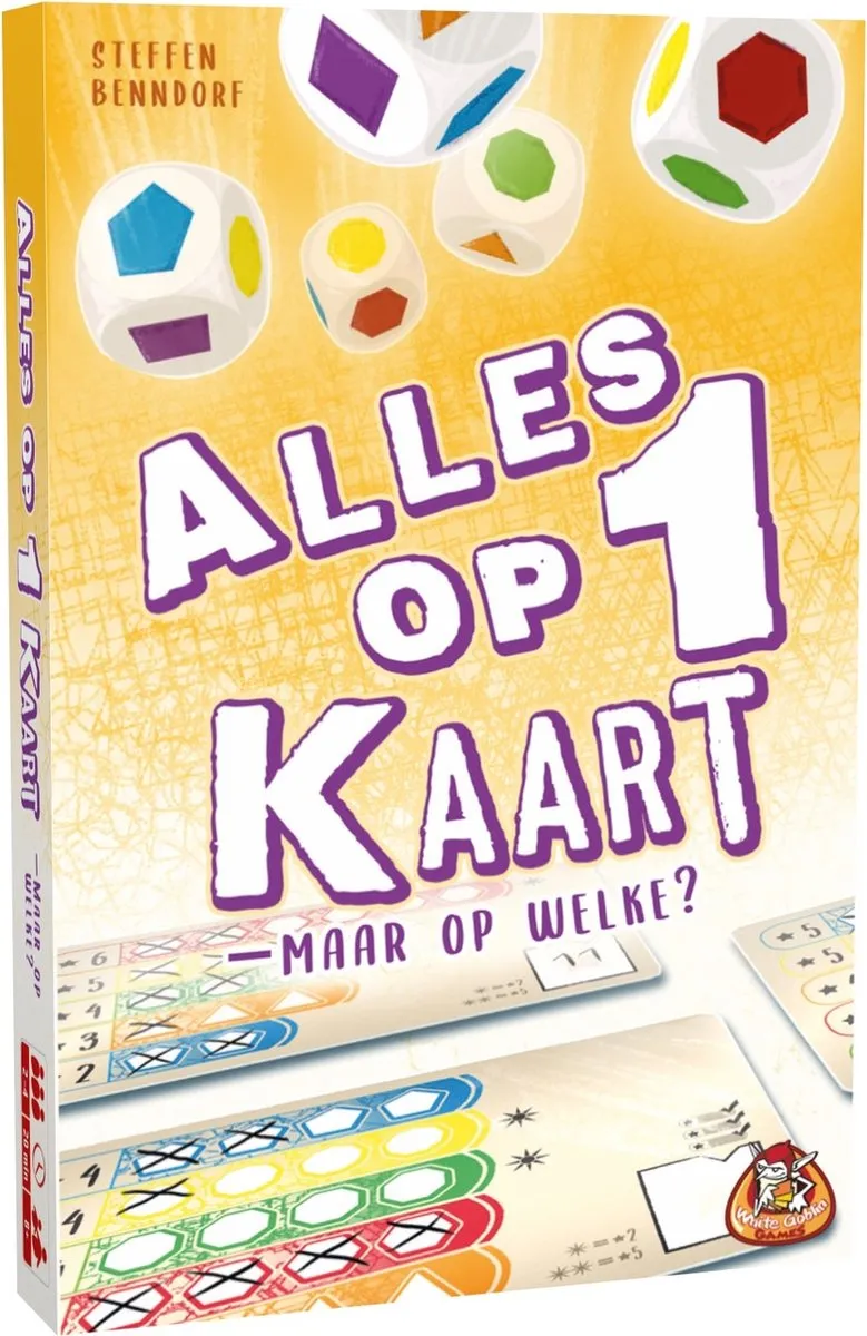 White Goblin Games Alles op 1 Kaart Dobbelspel WGG2162 - 2-4 Spelers