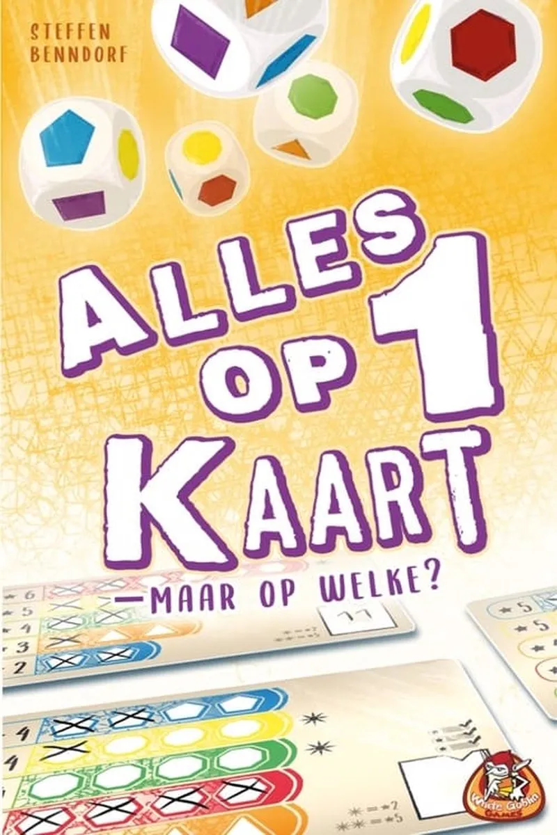 White Goblin Games Alles op 1 Kaart Dobbelspel WGG2162 - 2-4 Spelers