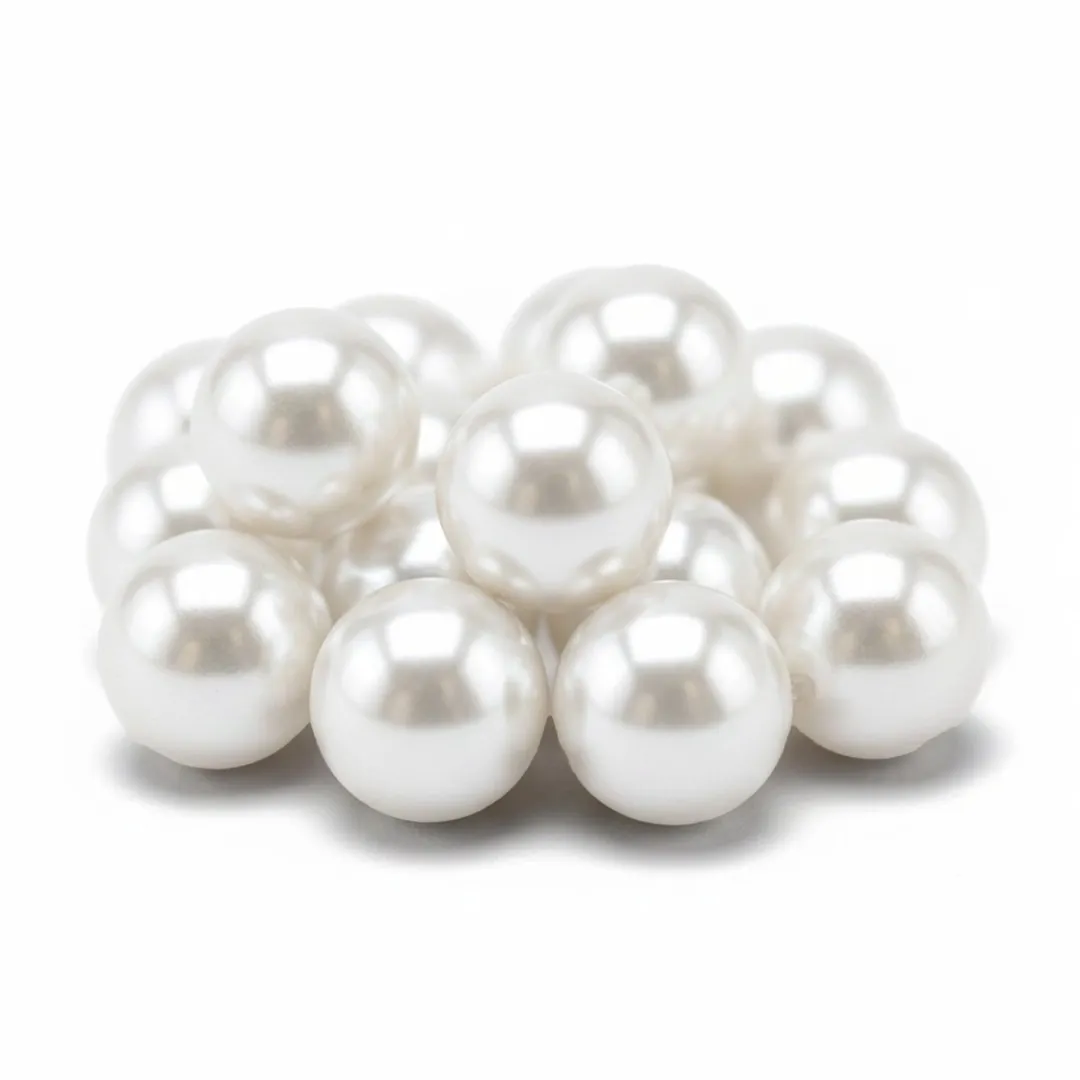 Glorex Hobby Glans Deco Kralen Wit Ø10mm
