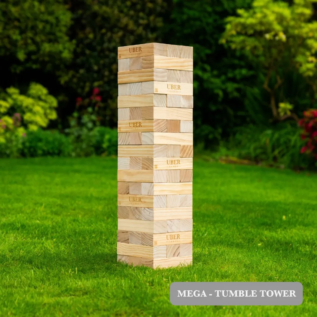 Ubergames Stapeltoren Mega Tower-Mega - 200cm - 35KG - Pijnhout
