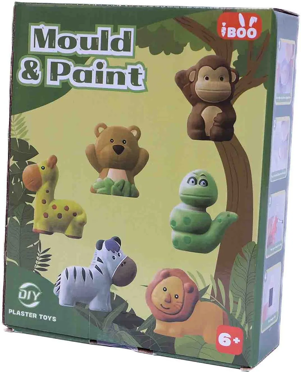 PIA Soft Toys Wilde Dieren Gips Gieten Set