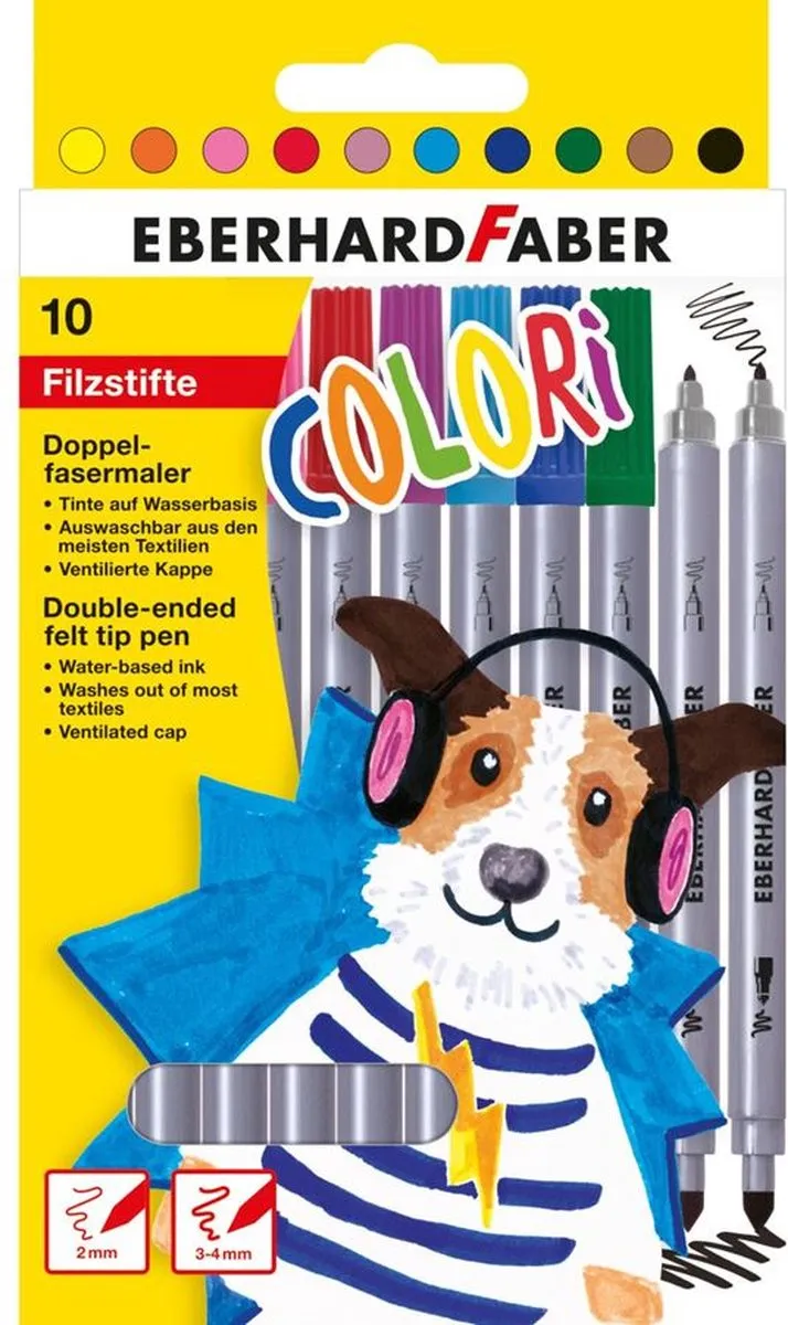 Eberhard Faber Colori Viltstiften 10 Stuks EF-550010