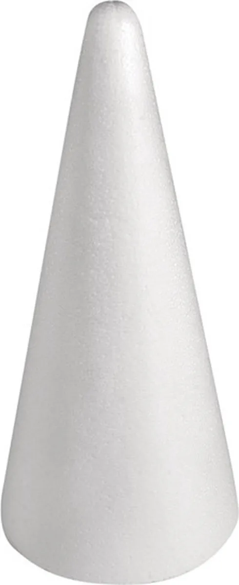 Rayher Piepschuim Kegels 4 Stuks - H28cm - Wit