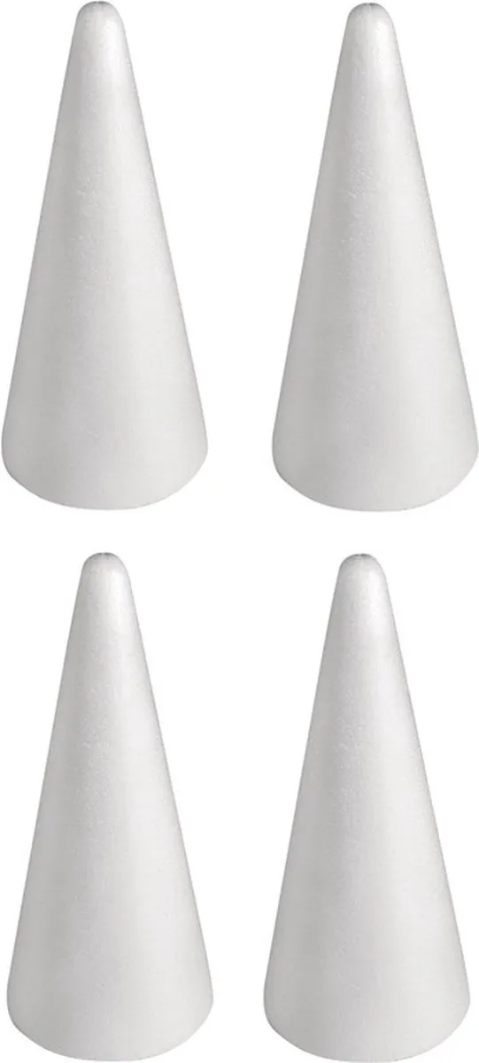 Rayher Piepschuim Kegels 4 Stuks