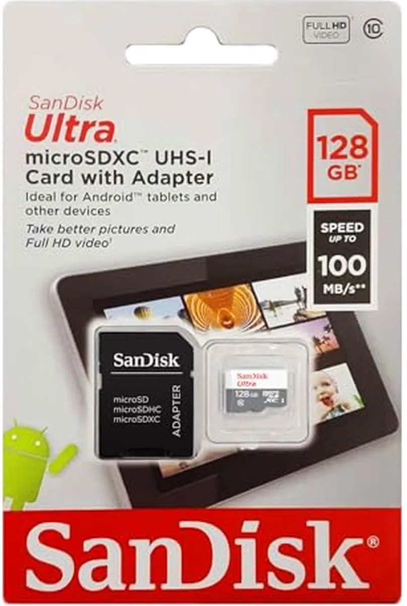 SanDisk SDSQUNR-128G-GN3MA MicroSD 128GB - C10 80-100MB/s