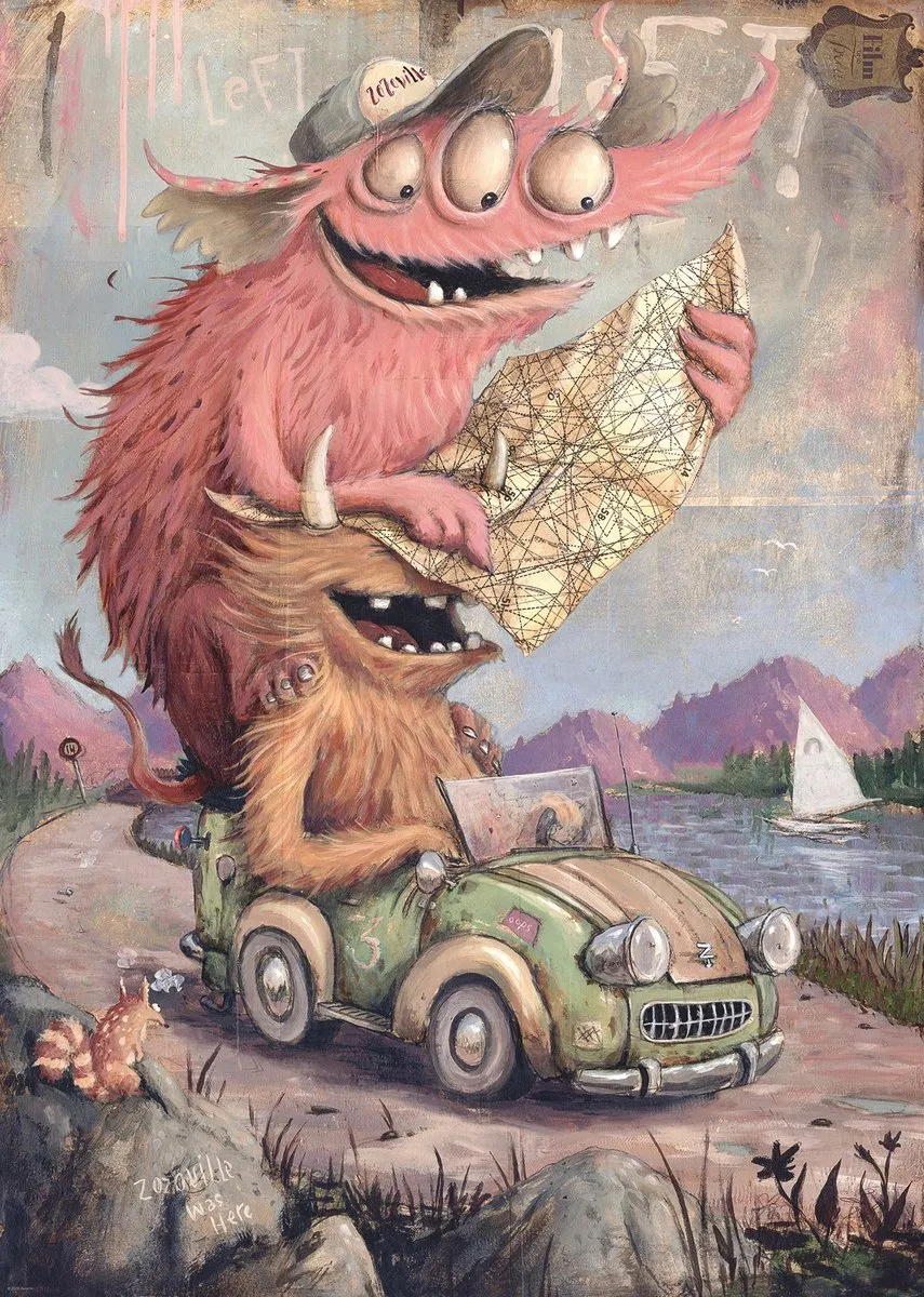 Heye Road Trippin' Puzzle 2000 Stuks - Multicolor