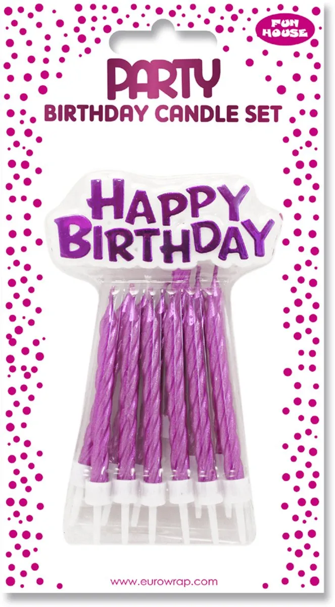 Clairefontaine Roze Verjaardagskaarsjes 12 Stuks