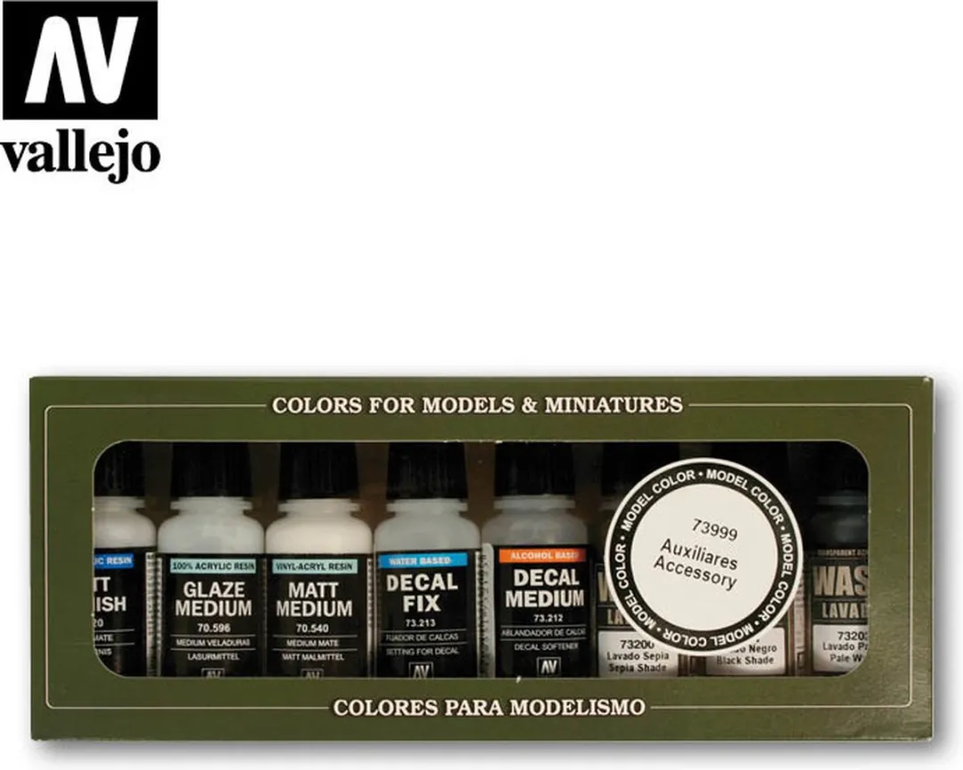 Vallejo Game Color Auxiliary Set Effecten - 8 Kleuren Multi