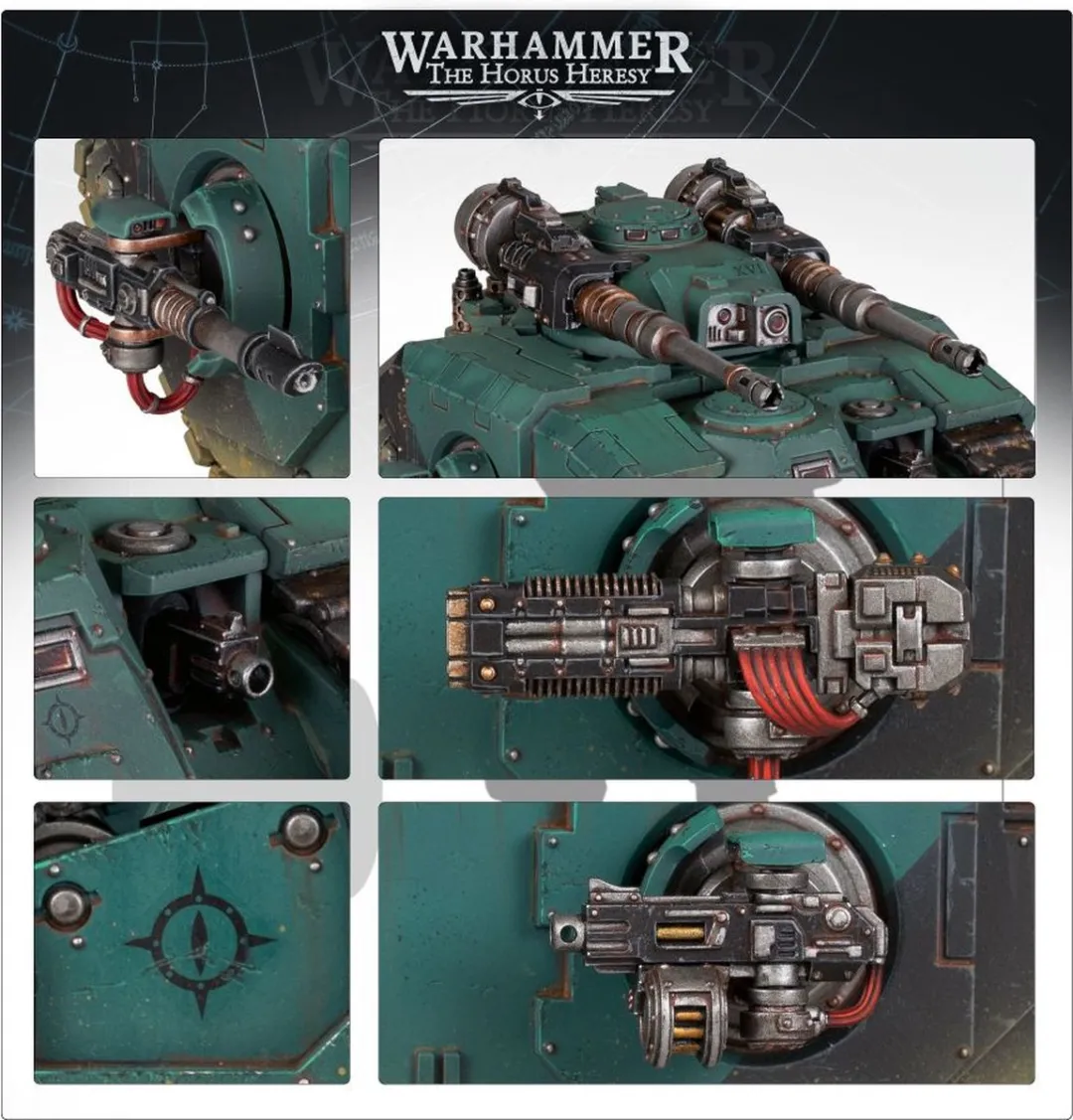 Games Workshop Horus Heresy Sicaran Battle Tank 204 Onderdelen