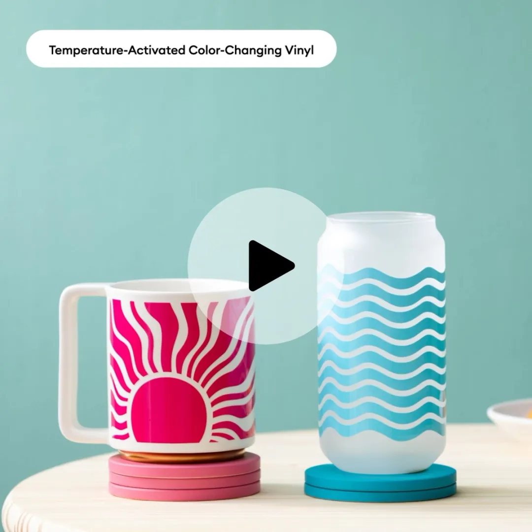 Cricut Color Change Vinyl HOT Permanent 30x60cm - Blauw