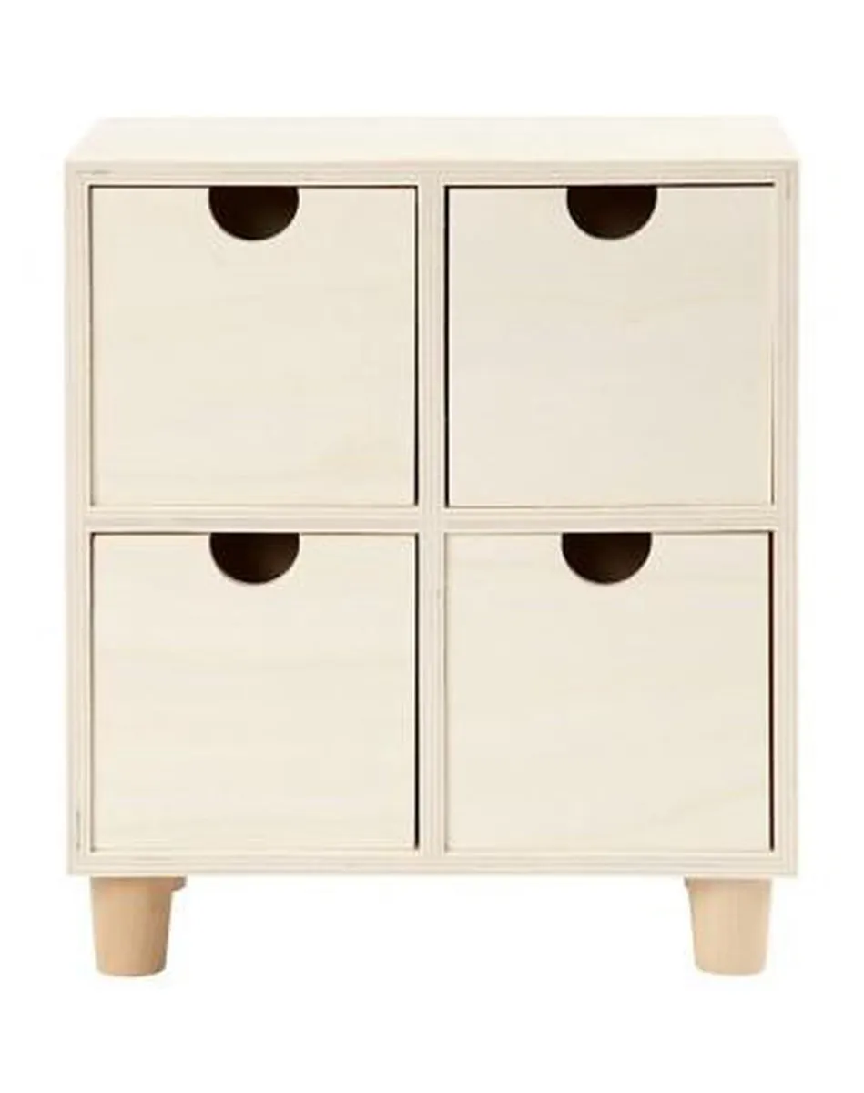 Creativ Company Houten Ladenkast 23x20x11,5cm - Blank