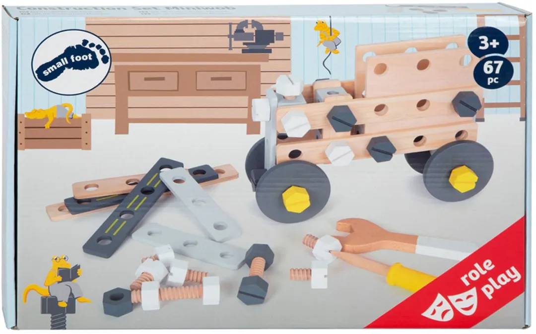 Small Foot Miniwob Houten Constructieset 67 Onderdelen
