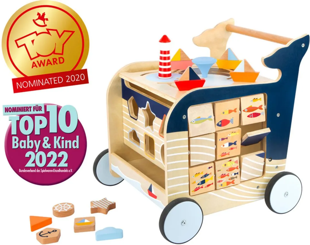 Small Foot Walvis Houten Loopwagen