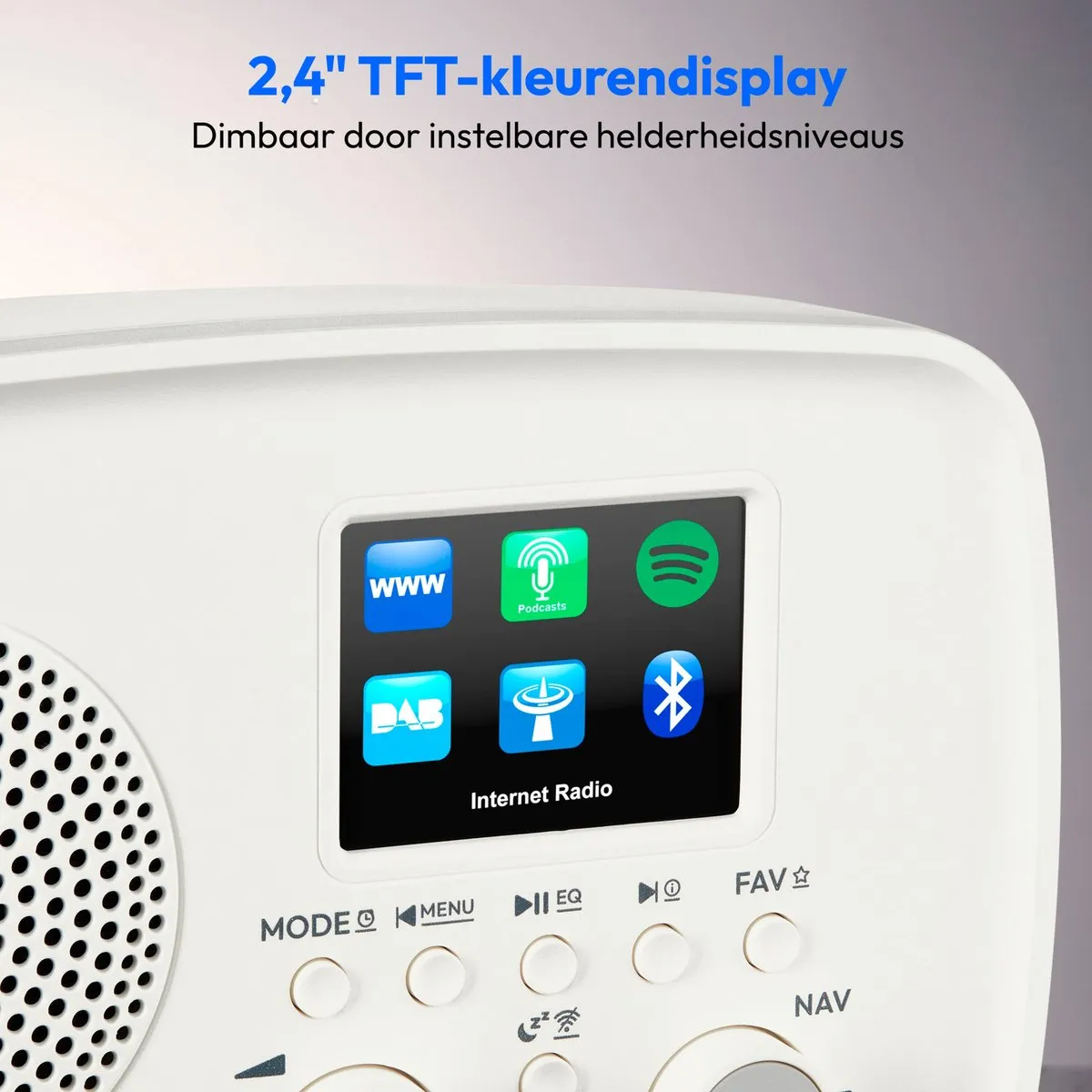 Medion MD89318 Internetradio DAB+ - wit