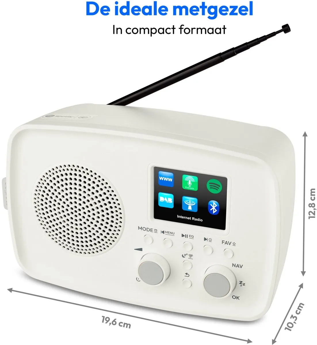 Medion MD89318 Internetradio DAB+ - wit