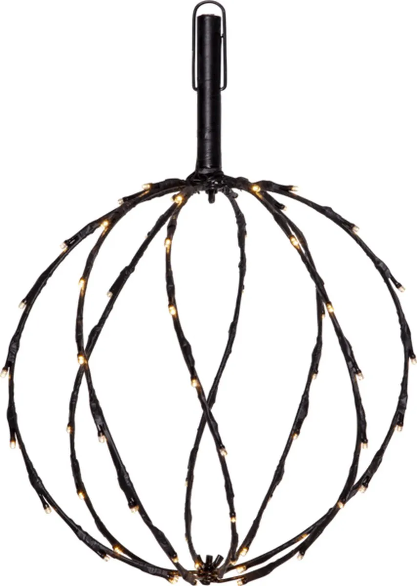 Star Trading Batterij Decoratiebol 30cm - Zwart