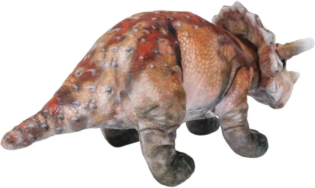 PIA Soft Toys Pluche Knuffel Dinosaurus Triceratops 30cm - Groen/Bruin