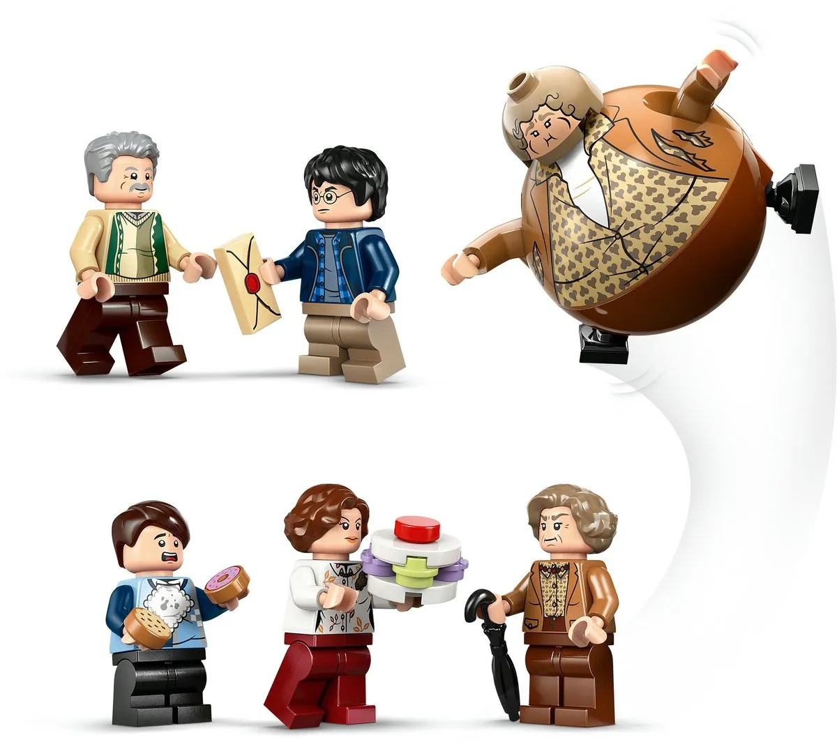 LEGO Harry Potter 76451 Ligusterlaan Bouwpakket - 639 Stukken - 5 Minifiguren - Multicolor