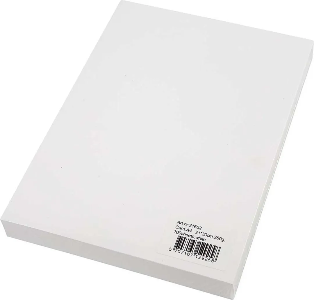 Creativ Company Decoratie Karton A4 250gr - 100 Vel Gebroken wit - afbeelding 6 van 6