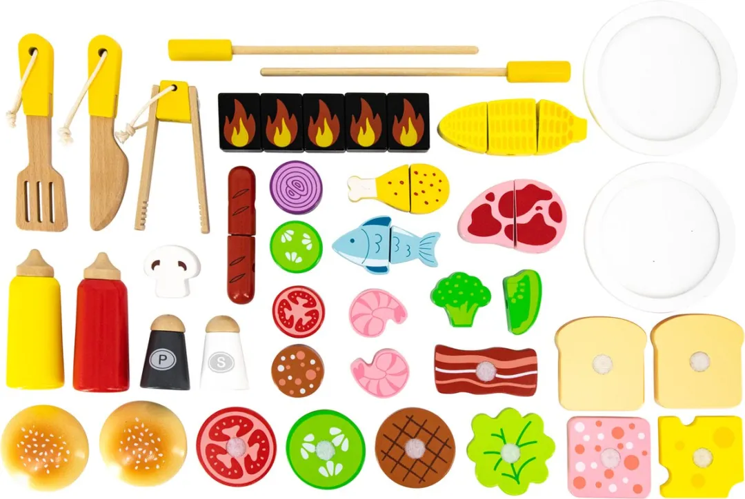 Viga Toys Houten BBQ Set - Multi