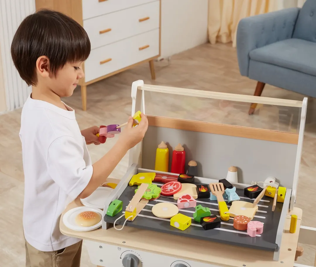 Viga Toys Houten BBQ Set - Multi