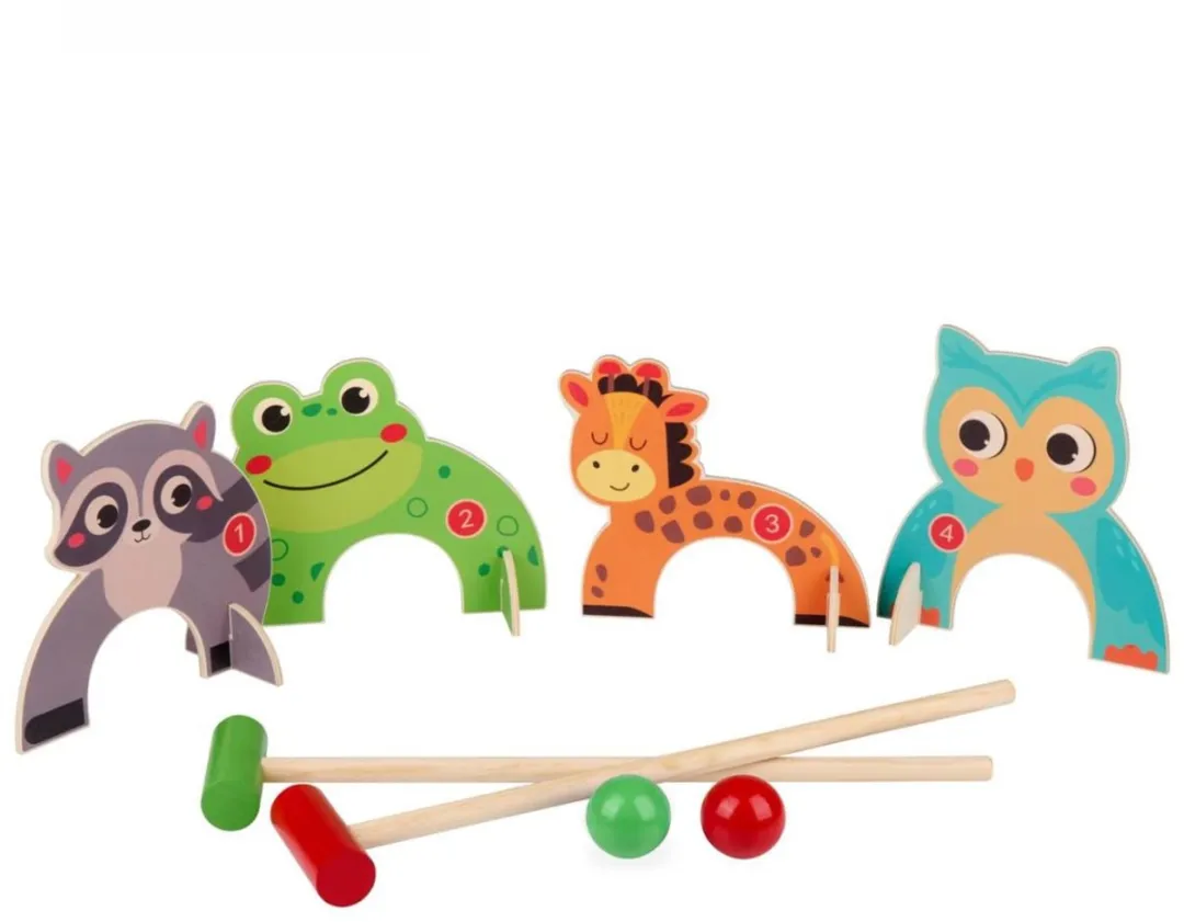 Eddy Toys Croquetspel Houten Dieren