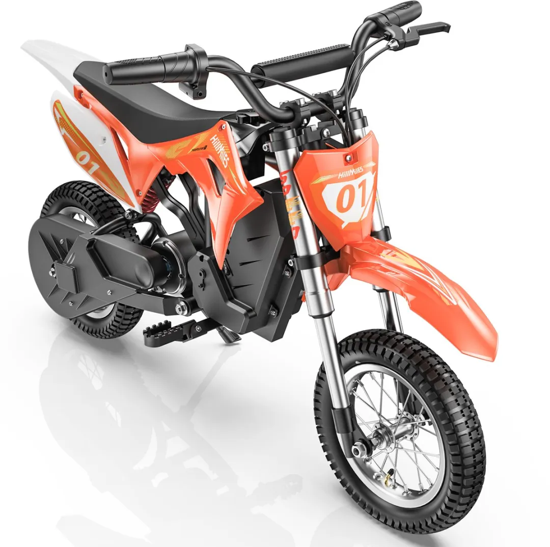 HillMiles MileRocket 1 Kinder Elektrische Crossmotor 250W - Zwart-oranje
