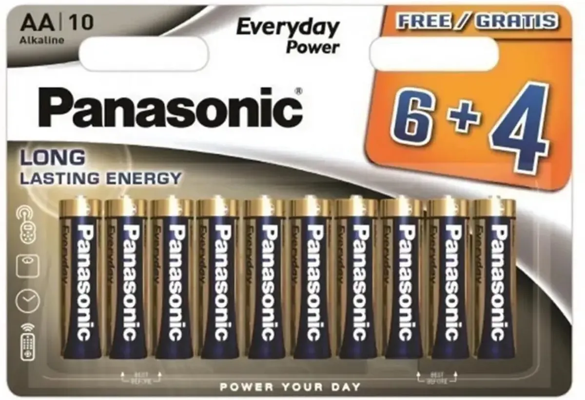 Panasonic Everyday Power AA Batterijen 10 Stuks