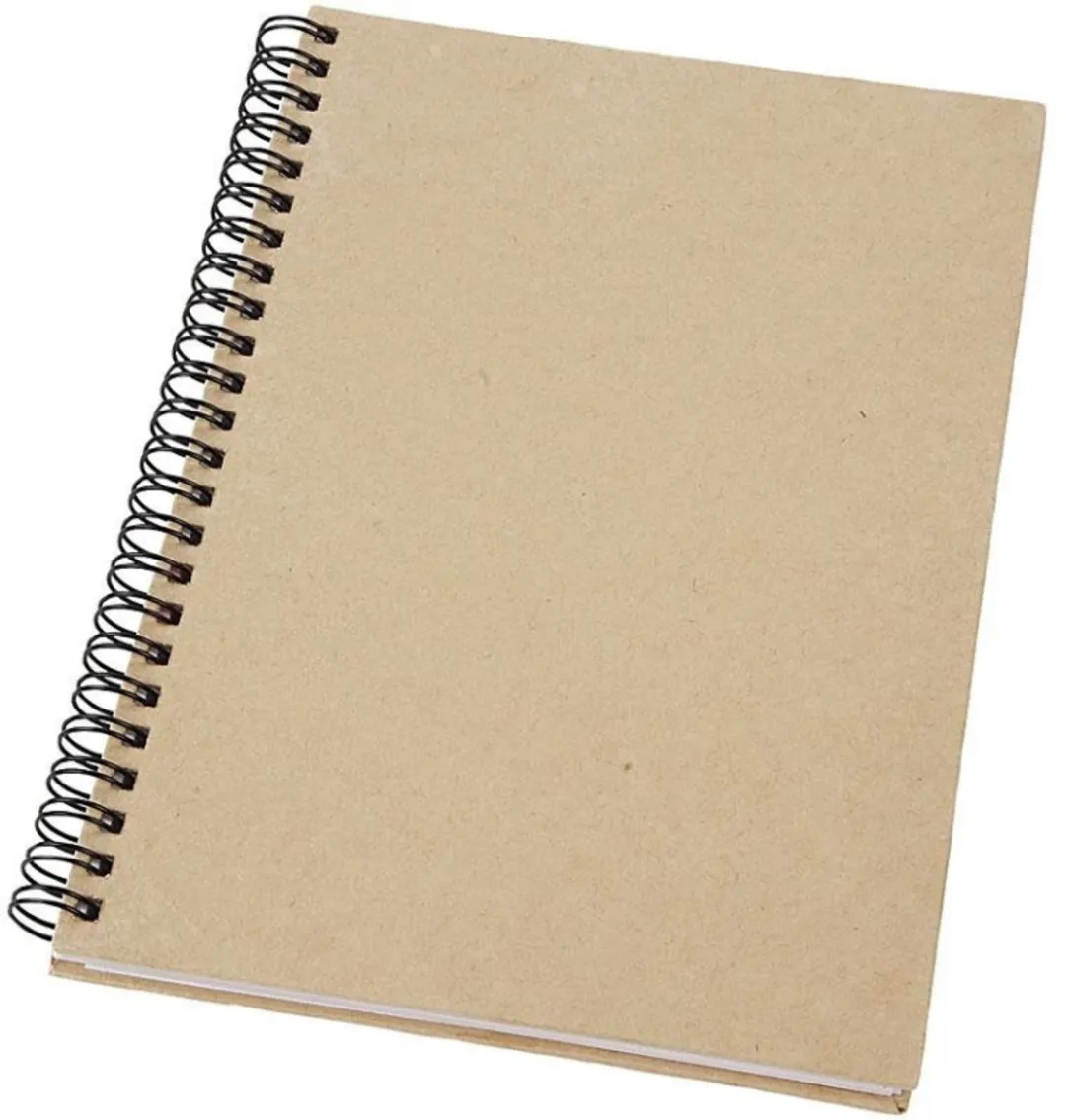Creativ Company Spiraal Notitieboek A5 - Kraft Bruin/Wit