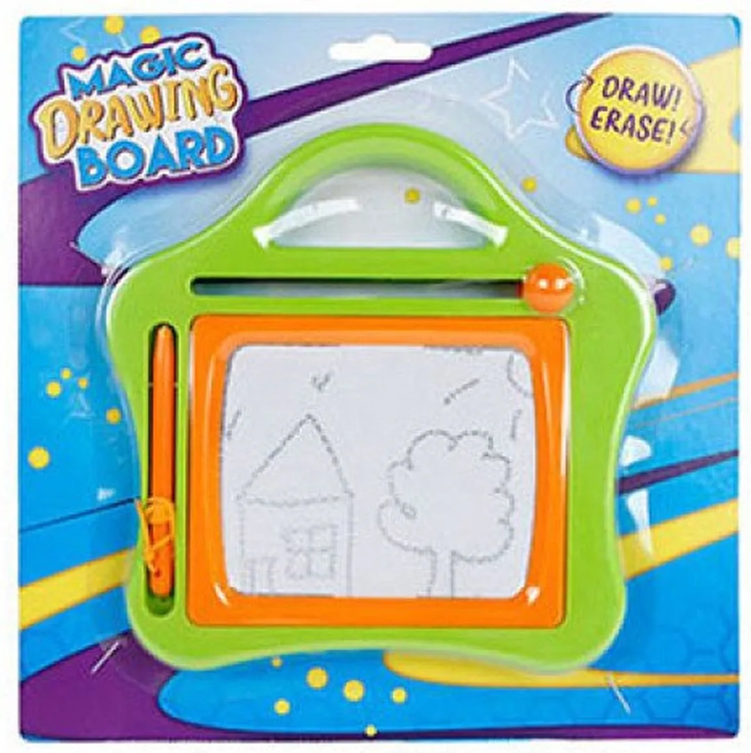 Magnetisch Tekenbord voor Kinderen 16x15 CM - Magnetisch Bord Kinderen - Magisch Tekenbord - Reisformaat - Reisspel Kinderen