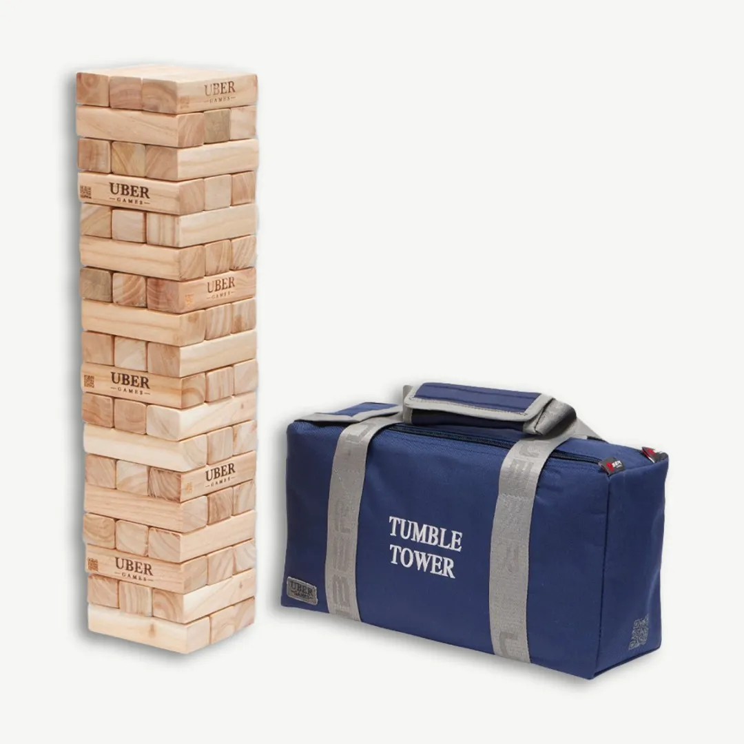 Hardhouten Stapeltoren - Midi - 5 KG - tot 90+ cm hoog - ECO Made in India - In Luxe Draagtas