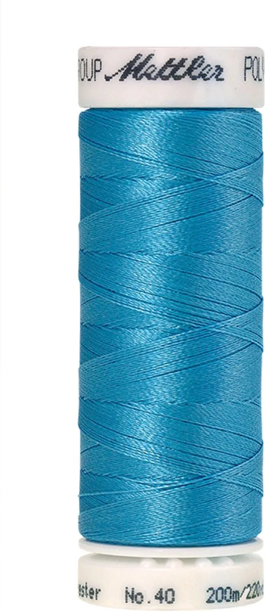 Mettler borduurgaren - Blauw - Nr 3910 - Polysheen - 200 meter